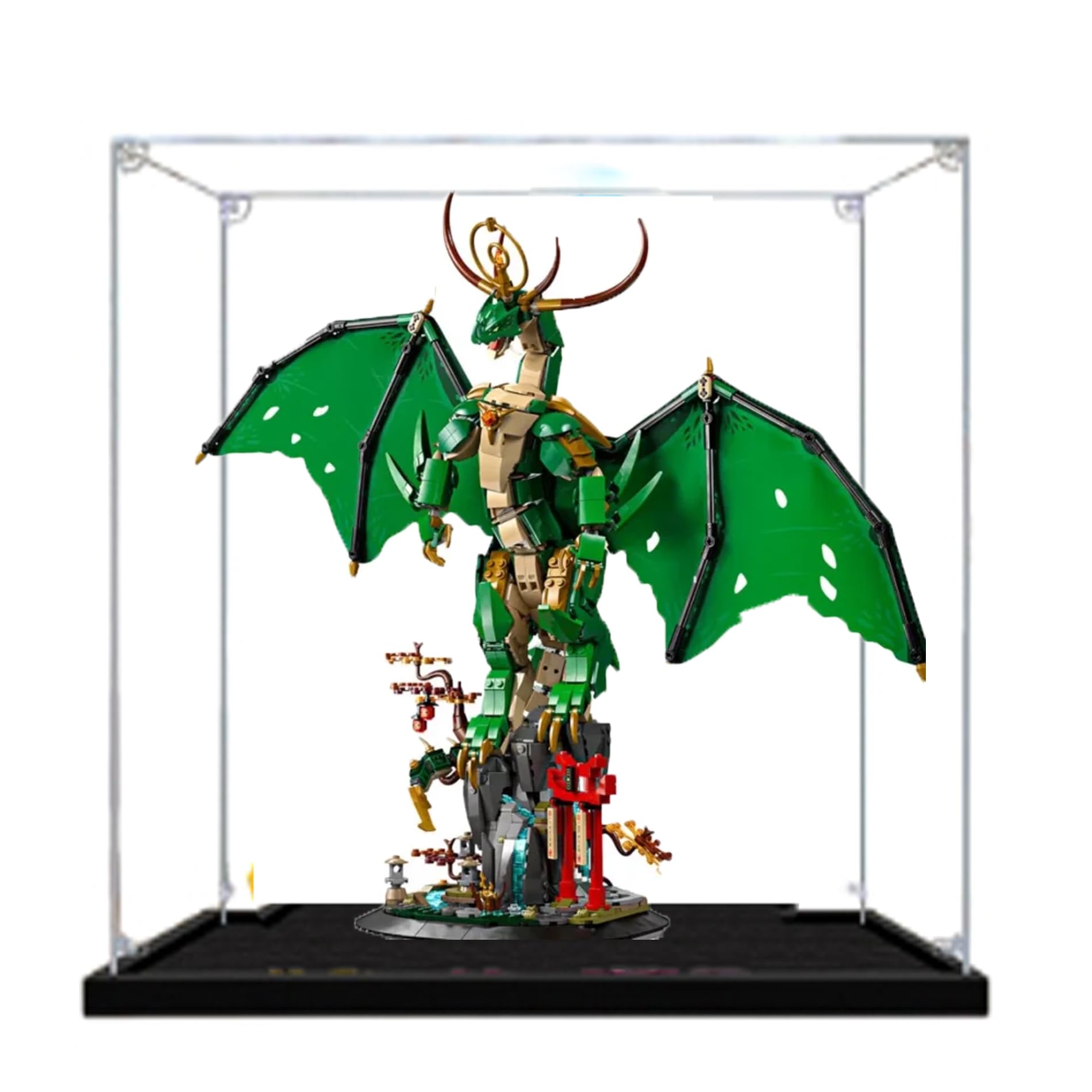 ategisデスク Amazon.com: Acrylic Display Case for Lego 71847 Guardian Dragon